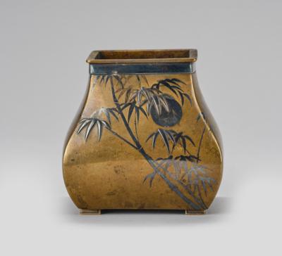 Bronzevase, Japan, Meiji Periode, signiert Hidenao - Arte Asiatica