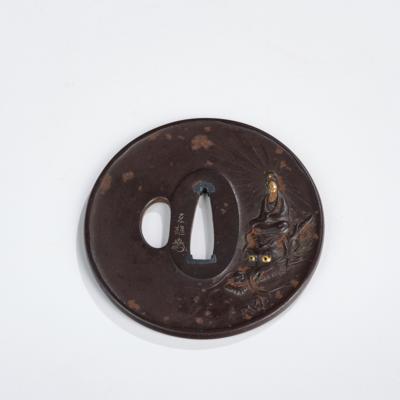 Eisen Tsuba, Japan, 19. Jh., Werkstatt Kano Natsuo, - Arte Asiatica