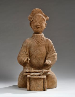 Fischhändler, China, Han Dynastie (206 v. Chr.-220 n. Chr.), - Asiatische Kunst
