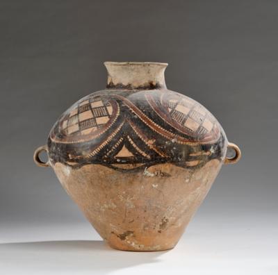Großes Gefäß (guan), China, Neolithikum, Majiayao Kultur (ca. 3300-2250 v. Chr.), - Asiatische Kunst