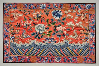 Seidenstickerei, China, 19. Jh., - Asiatische Kunst