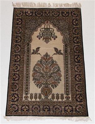 Ghom Seide ca. 127 x 79 cm, - Teppiche für Einrichter und Sammler
