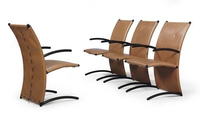 A set of four “EM” chairs from the “Cosmo” project, - Design