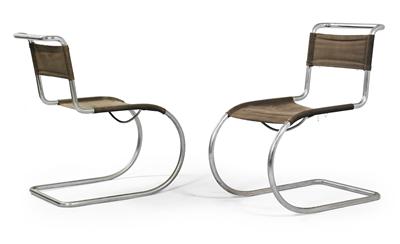 A pair of cantilever chairs, Model No. MR 10, - Design