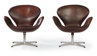 A pair of “Swan Chairs”, - Design
