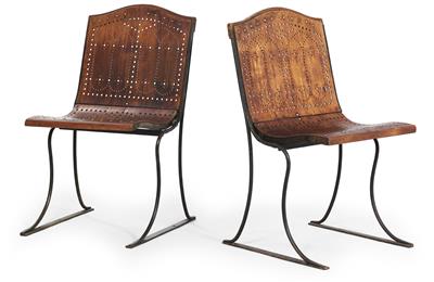 Coppia di sedie pieghevoli "Ludwigslust", - Design