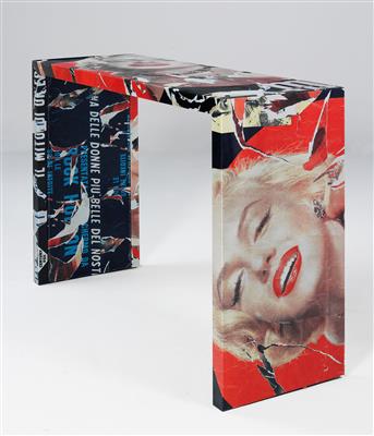 A “Marilyn” console table, Marco Ferreri & Mimmo Rotella - Design