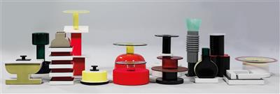 A complete series of “Fourteen Ceramics and Glasses”, designed by Ettore Sottsass * - Design