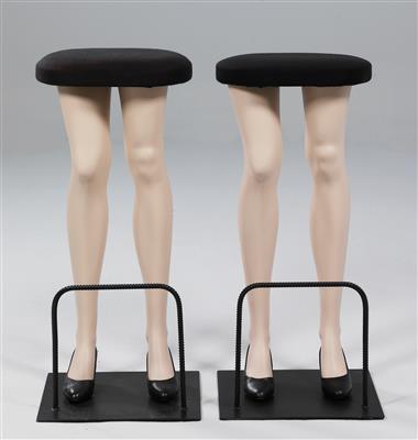 A pair of bar stools, La Rose Mannequin - Design