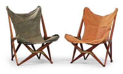 A pair of ‘Tripolina’ folding chairs, the design attributed to Gio Ponti - Design