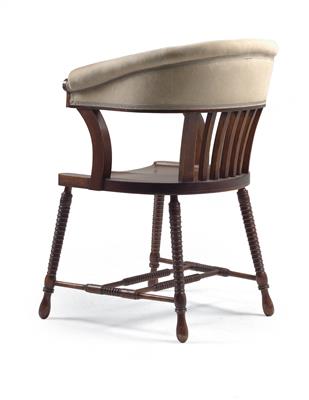 Armstuhl ("Bureau-Stuhl"), ein von Adolf Loos verwendeter Entwurf, - Design