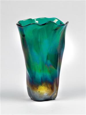 A rare “Iridato” vase, designed by Carlo Scarpa, - Design