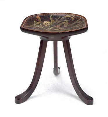 A “Thebes” stool, Liberty & Co., - Design