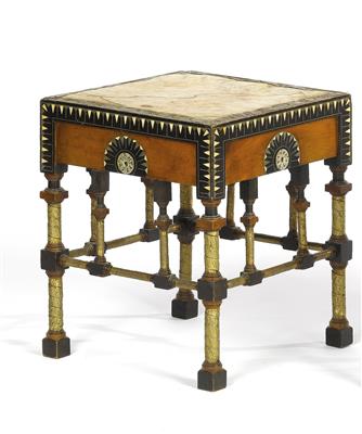 A stool, Carlo Bugatti, - Design