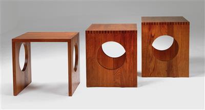 Three nesting tables, designed by Jens Quistgaard, - Design