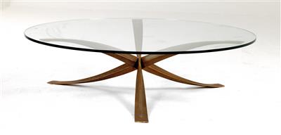 A circular couch table, designed by Michel Mangematin, - Design