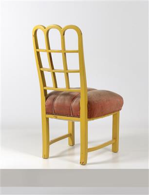 A high-back chair, - Design