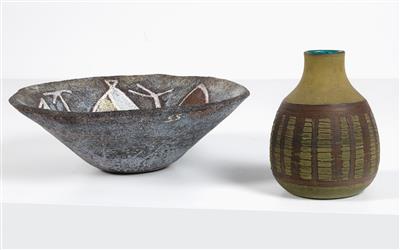 Ceramic bowl and vase, - Design