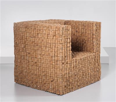 Rare cork chair, model no. “K9000”, designed and manufactured by Gabriel Wiese, - Design