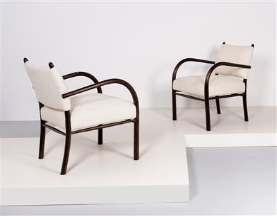 Two armchairs, designed by Frits Schlegel, - Design