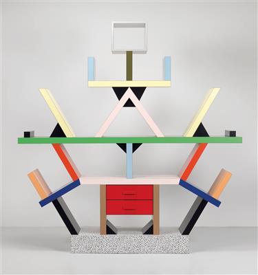 A “Carlton” bookcase/room partition, designed by Ettore Sottsass, - Design