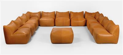 Satz von zwölf Sitzelementen Modell Le Bambole, Entwurf Mario Bellni - Design