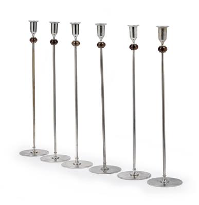 Six candleholders, designed by Josef Frank, - Design