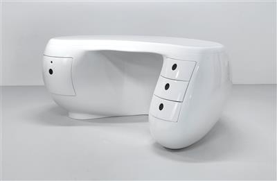 A Boomerang desk, designed by Maurice Calka c. 1970, - Design
