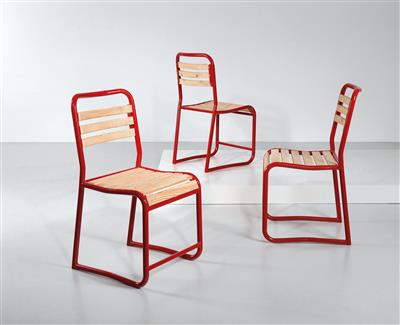 Three chairs, designed by Max Fellerer & Eugen Wörle c. 1948, - Design