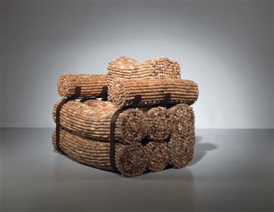 A rare Roll cork chair, designed and manufactured by Gabriel Wiese in 2004, - Design