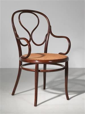 Thonet-Fauteuil Nr. 22, Entwurf Gebrüder Thonet, Wien um 1895, - Design