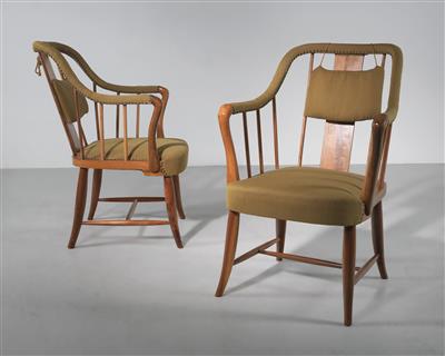 Two armchairs, designed by Josef Frank c. 1925, - Design
