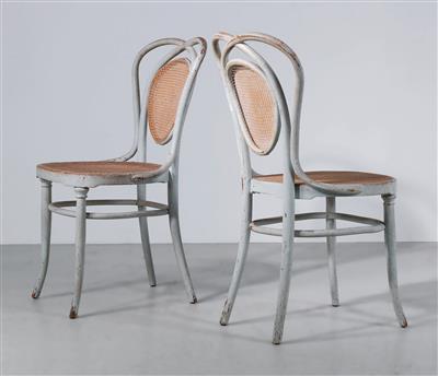 Two chairs, Model No. 33, designed before 1904, manufactured by J. & J. Kohn, Vienna, - Design