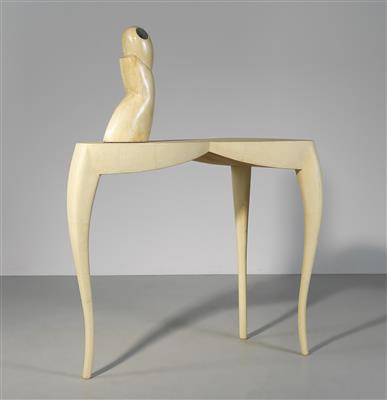 Seltene kleine Konsole / Tisch mit Vase, Ria & Yiouri Augousti, - Design