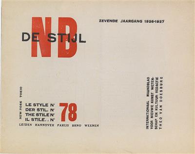 “NB De Stijl” journal, Theo van Doesburg - Design