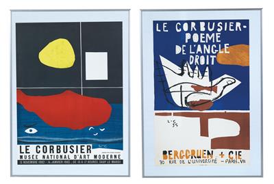 Two exhibition posters, for the exhibition Le Corbusier - Design