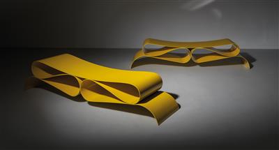 Two “Nastro di Gala” benches, designed by Agenore Fabbri - Design