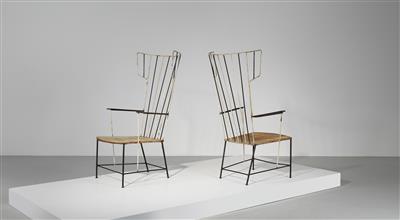 Two rare “Lyra” armchairs, designed by Anna-Lülja Praun & Thomas Lauterbach - Design