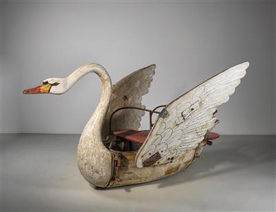 A swan from a merry-go-round, - Design