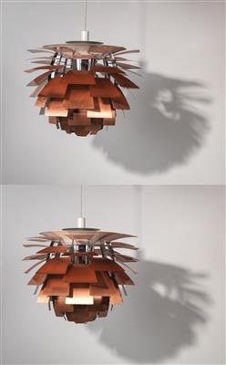 Two “PH Cone / Artichoke” hanging lights, designed by Poul Henningsen - Design