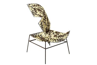 A “Vanessa Nakate Chair”, designed by Nawaaz Saldulker, - Design