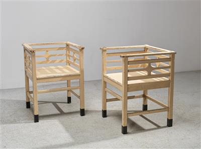 Two Armchairs, School of Josef Hoffmann, - Design
