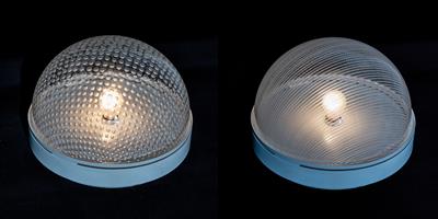 Paar 'Tissurato'-Tischlampen, Entwurf Ugo La Pietra, - Design