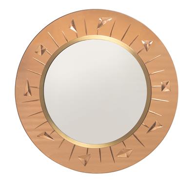 A Round Wall Mirror, Cristal Art, - Design