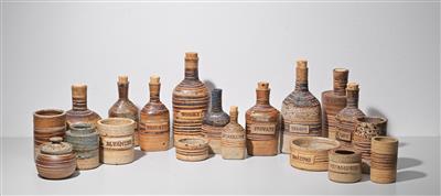 A Set of 19 Ceramic Vases, Tue Poulsen, - Design