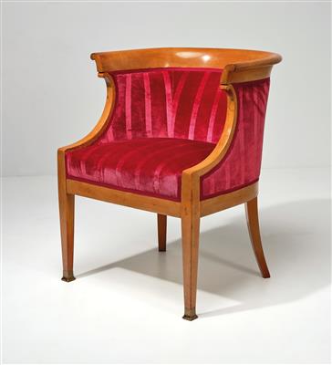 An armchair, the design attributed to Otto Wagner, - Design