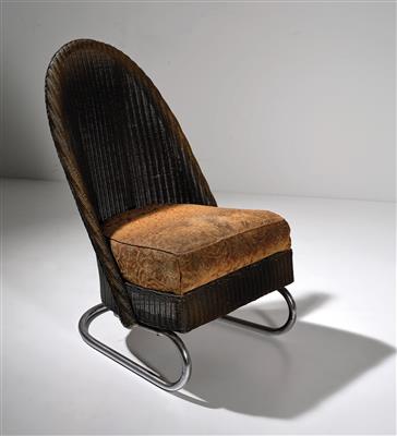 A Model M. B. T. B. wicker chair, Lloyd Loom Furniture, - Design