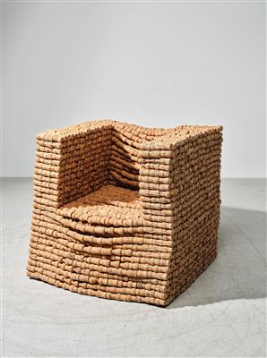 A rare CK7500 cork chair, designed and manufactured by Gabriel Wiese - Design