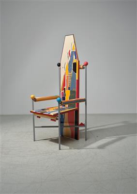 A unique Hommage Le Corbusier high-back chair, designed and manufactured by Johann Rumpf - Design