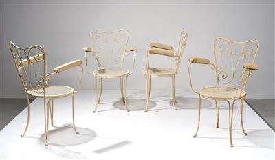 A Set of Four Armchairs, 1963, for the Friseursalon Bundy&Bundy, Rotenturmstraße, 1010 Vienna, - Design